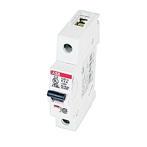 ABB S201U-K4 Miniature Circuit Breaker, 240 VAC, 4 A, 10 kA Interrupt, 1 Poles