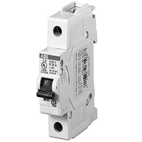ABB S201U-K6 Miniature Circuit Breaker, 240 VAC, 6 A, 10 kA Interrupt, 1 Poles