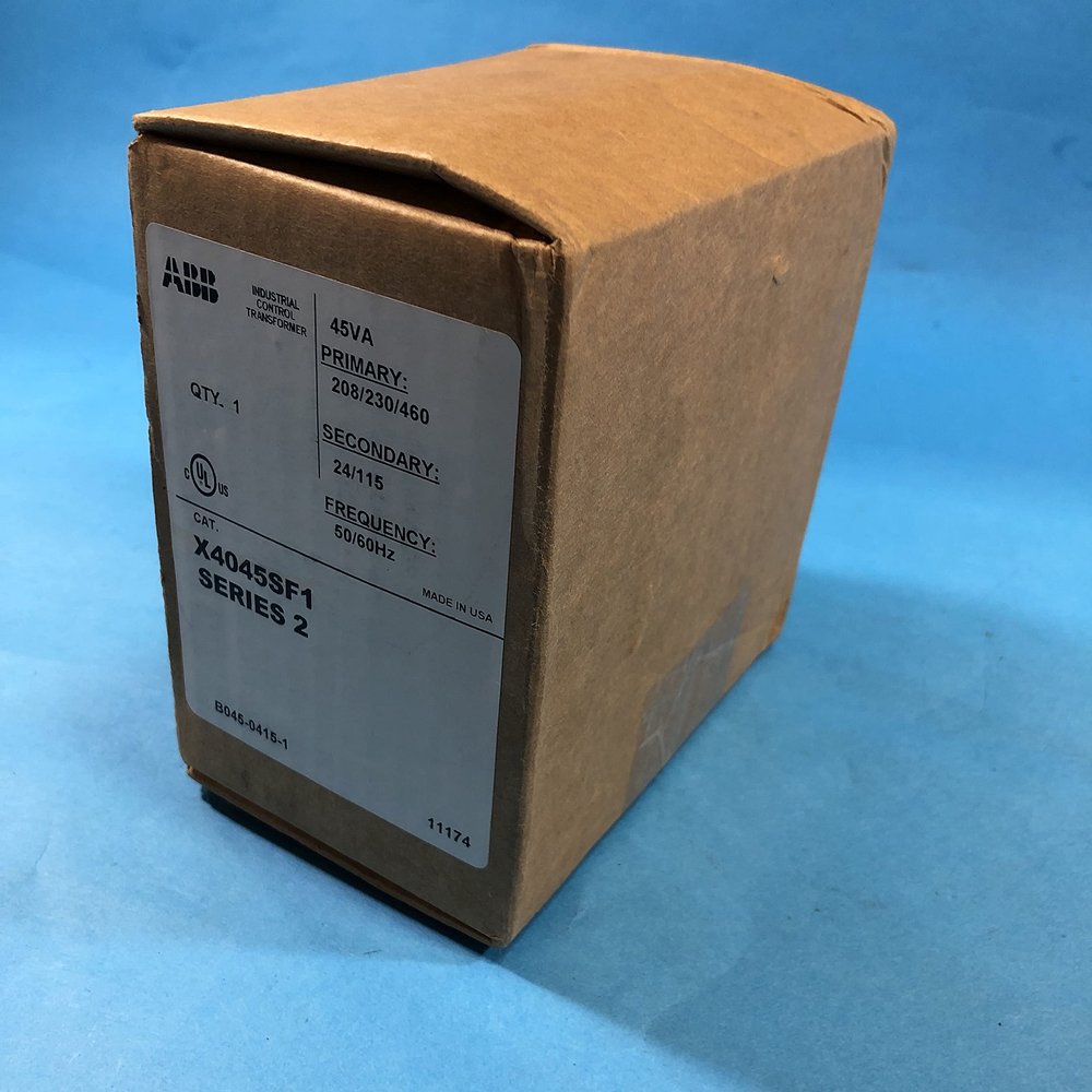ABB X4045SF1 Control Circuit Transformer, 45 VA, 240/480 VAC Primary