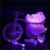 DINOWIN Solar Drop Lights, Water Drop Fairy Lights 20ft 30LEDs Solar Water Drop Waterproof for Outdoor, Garden, Christmas Decorations (Purple) view 3