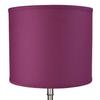 FenchelShades.com 14" Top Diameter x 14" Bottom Diameter 12" Height Cylinder Drum Lampshade USA Made (Linen Plum) view 2