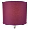 FenchelShades.com 14" Top Diameter x 14" Bottom Diameter 12" Height Cylinder Drum Lampshade USA Made (Linen Plum) view 3