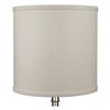 FenchelShades.com 10.5" Top Diameter x 10.5" Bottom Diameter 10.5" Height Cylinder Drum Lampshade USA Made (Designer Linen Natural) view 2