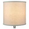 FenchelShades.com 10.5" Top Diameter x 10.5" Bottom Diameter 10.5" Height Cylinder Drum Lampshade USA Made (Designer Linen Natural) view 3