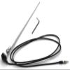 Votex - Marine White AM-FM Rubber Ducky 15 Inch Antenna Kit for Your ATV, Boat, Camper, Go Kart, Motorhome, Pontoon, RV, Sailboat, Tractor, Trailer, UTV, Yacht view 1