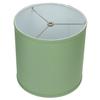 FenchelShades.com 10.5" Top Diameter x 10.5" Bottom Diameter 10.5" Height Cylinder Drum Lampshade USA Made (Linen Celadon) view 1