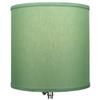 FenchelShades.com 10.5" Top Diameter x 10.5" Bottom Diameter 10.5" Height Cylinder Drum Lampshade USA Made (Linen Celadon) view 3