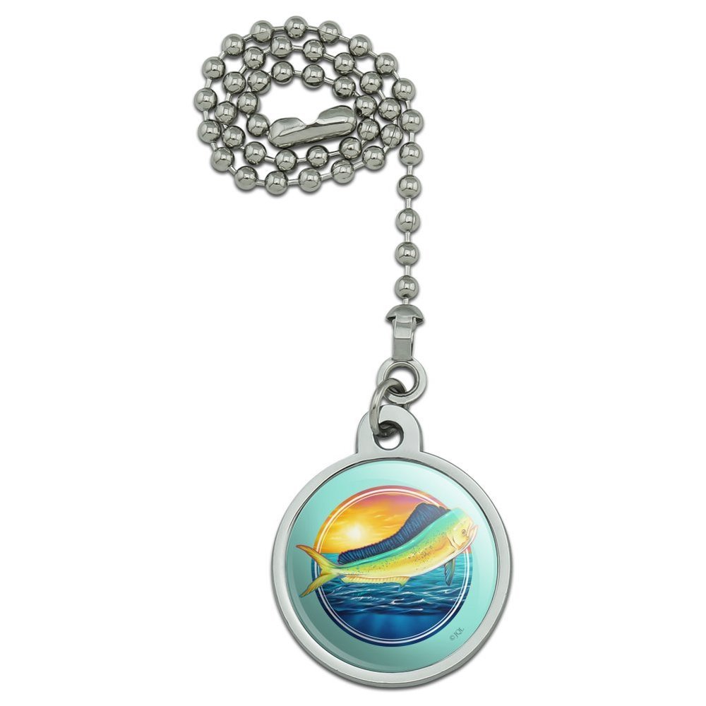 Mahi-Mahi Dolphinfish Dorado Fishing Deep Sea Sport Ceiling Fan and Light