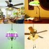 Hyamass 2X Vintage Ball Ceiling Fan Pull Chain Extender with Connector, 12" view 3
