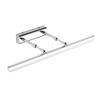 LUMINTURS 12W LED Vanity Lighting Fixture Wall Sconces Makeup Mirror Front Light Fixture Acrylic Lamp Silver Finish Pure White view 1