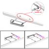 LUMINTURS 18W LED Vanity Lighting Fixture Wall Sconces Makeup Mirror Front Light Fixture Acrylic Lamp Silver Finish Pure White view 3
