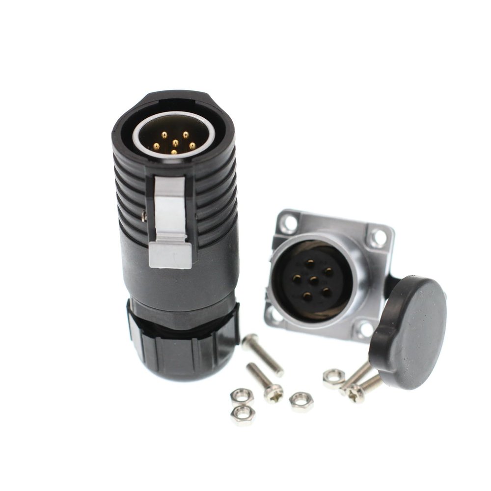 HangTon LP20 6 Pin Connector Plug Panel Socket Female Male Waterproof IP67 Electrical Quick Connect Bulkhead