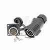 HangTon LP20 7 Pin Connector Waterproof Electrical Industrial Male Plug Panel Mount Socket, 15 Amp High-Current Power, Gold Plated Contact view 3