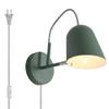 Kiven Modern Green Adjustable Ceiling/Wall Spotlight with Practical Plug, Cable and Switch view 1