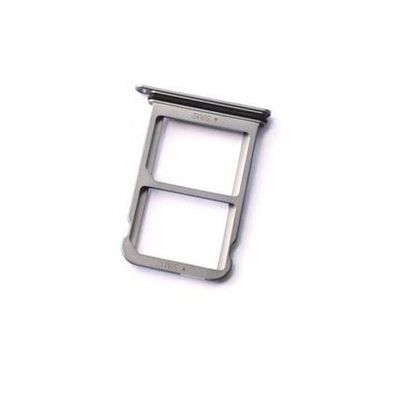 Nano SIM/Micro SIM Card Tray Holder Micro SD Card Slot Holder Adapter replacement for Huawei Ascend P20 (Silver)