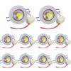 POCKETMAN Pack of 10, 3W 300 lumens 3.4 Inch LED COB Energy Saving Recessed Ceiling Downlight kit with LED Driver(Cool White,6300-7000K) view 1