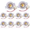 POCKETMAN Pack of 10, 5.5W 550 lumens 3.4 Inch LED COB Energy Saving Recessed Ceiling Downlight kit with LED Driver(Warm White,2800K-3000K) view 1