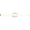 Progress Lighting Parallel LED Collection 32" Etched White Glass Luxe Bath Vanity Light Brushed Nickel view 2