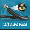 IronBox Electric - NEMA L6-20P to L15-20R Plug Adapter Power Cord - Rated for 20A/250V - 12/3 AWG - Cable for Server Racks or Data Centers - Ideal for Industrial & Commercial Applications (1 Foot) view 4