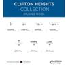 Progress Lighting Clifton Heights Collection 2-Light Etched Glass Craftsman Bath Vanity Light Brushed Nickel view 4