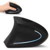 Lekvey Left Handed Mouse, Wireless 2.4 GHz USB Lefty Left Hand Ergonomic Vertical Mouse, Less Noise - Black view 1