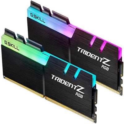 G.SKILL Trident Z RGB Series DDR4 RAM (XMP) 32GB (2x16GB) 3200MT/s CL16-18-18-38 1.35V Intel AMD Desktop Computer Memory U-DIMM (F4-3200C16D-32GTZR)