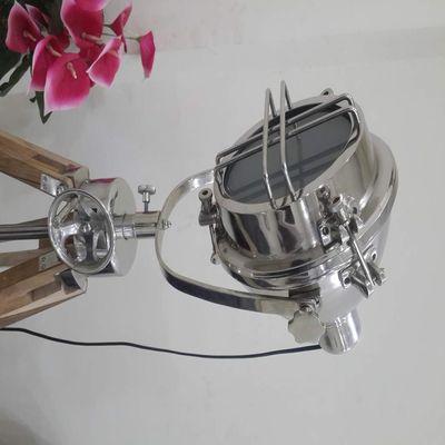 THOR INSTRUMENTS Beautiful Industrial Designer Nautical Spotlight Tripod Floor Lamp Decor Rustic Vintage Home Decor Gifts