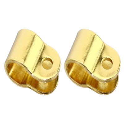 Lowrider Bike Two Gold Sissy Bar Clamps. Pair of Sissy bar Clamps.