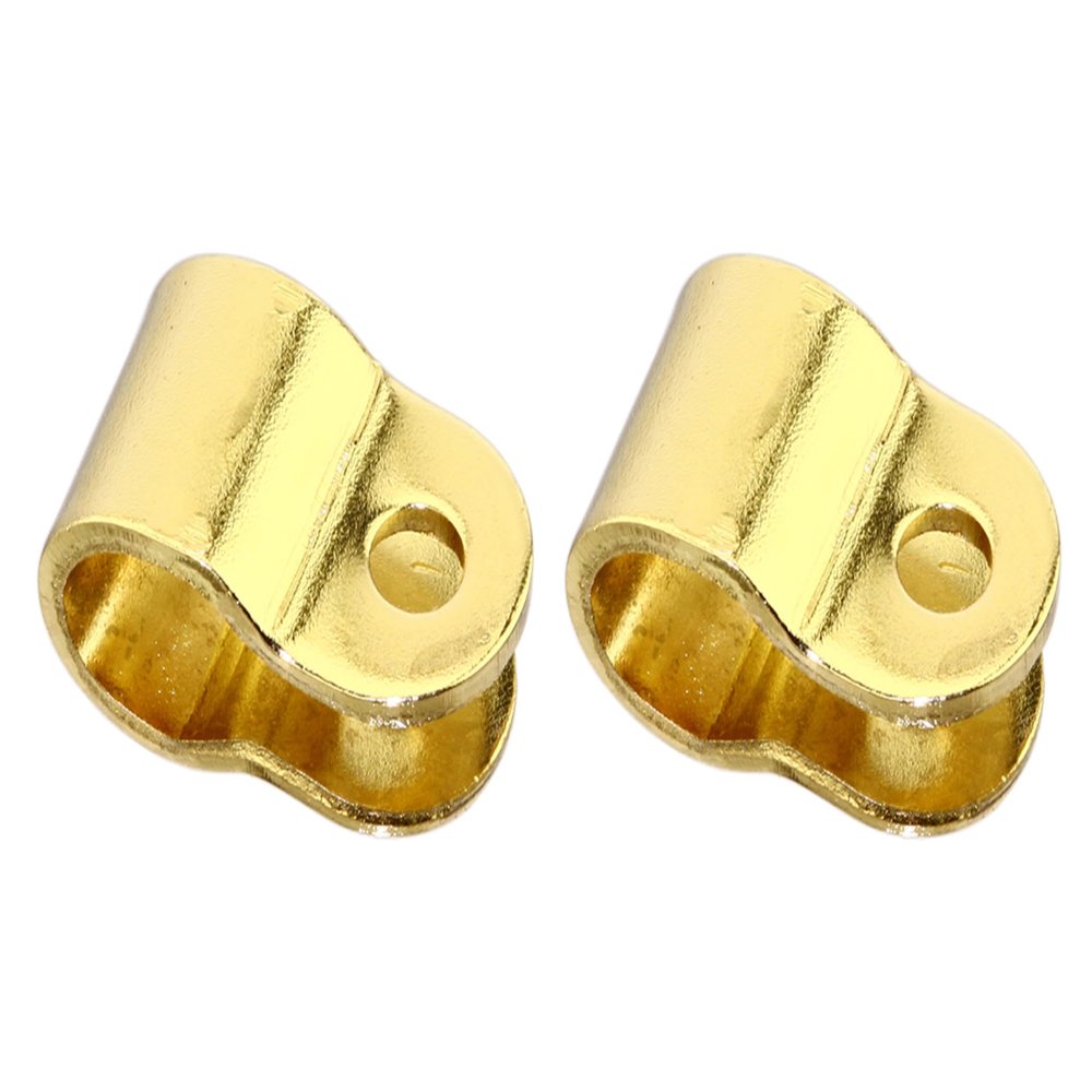 Lowrider Bike Two Gold Sissy Bar Clamps. Pair of Sissy bar Clamps.
