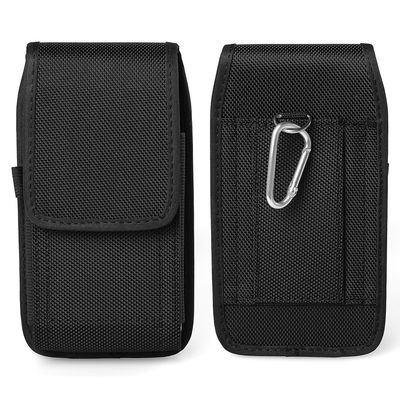 Nylon Vertical Pouch Case Belt Clip Loops Holster for Samsung Galaxy A15 A35 A55 A25 S23 FE S25 Edge, S25+, S24 Plus,iPhone Air, iPhone 16 Pro, Google Pixel 10 Pro, 9a, Pixel 6
