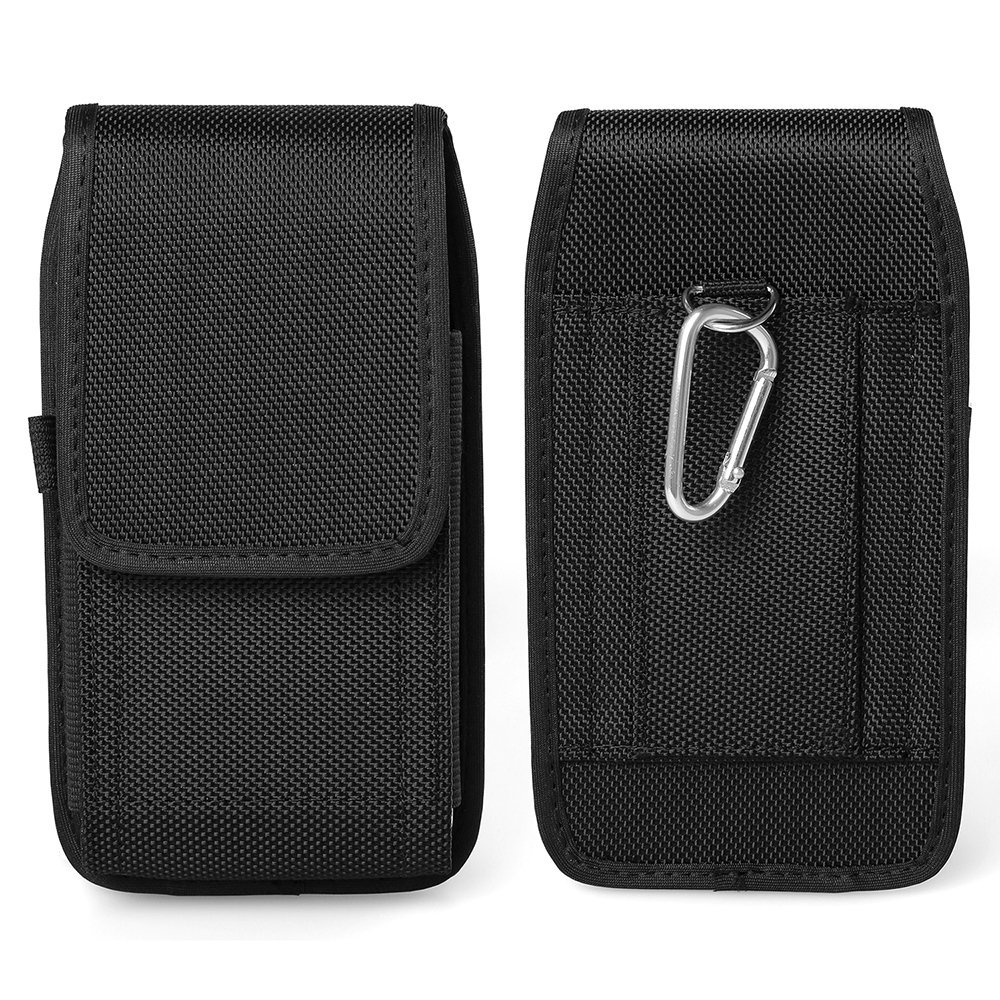 Nylon Vertical Pouch Case Belt Clip Loops Holster for Samsung Galaxy A15 A35 A55 A25 S23 FE S25 Edge, S25+, S24 Plus,iPhone Air, iPhone 16 Pro, Google Pixel 10 Pro, 9a, Pixel 6