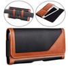iPhone XS MAX Holster Pouch, Gcepls iPhone XR Holster Belt Case with Clip/Loops Belt Pouch for iPhone 8 Plus iPhone 7 Plus / Galaxy S9 Plus with A Thin Case On - Built In Card Slot - Black Brown view 1