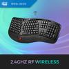 Adesso WKB-3500UB Tru-Form 3500, 2.4GHz Wireless Ergonomic Trackball Keyboard view 3