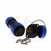 HangTon HE21 3 Pin Connector Waterproof Female Plug Panel Socket, 30 Amp Current for Marine Lighting Power Equipment view 1
