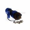 HangTon HE21 3 Pin Connector Waterproof Female Plug Panel Socket, 30 Amp Current for Marine Lighting Power Equipment view 2