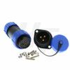 HangTon HE21 3 Pin Connector Waterproof Female Plug Panel Socket, 30 Amp Current for Marine Lighting Power Equipment view 3