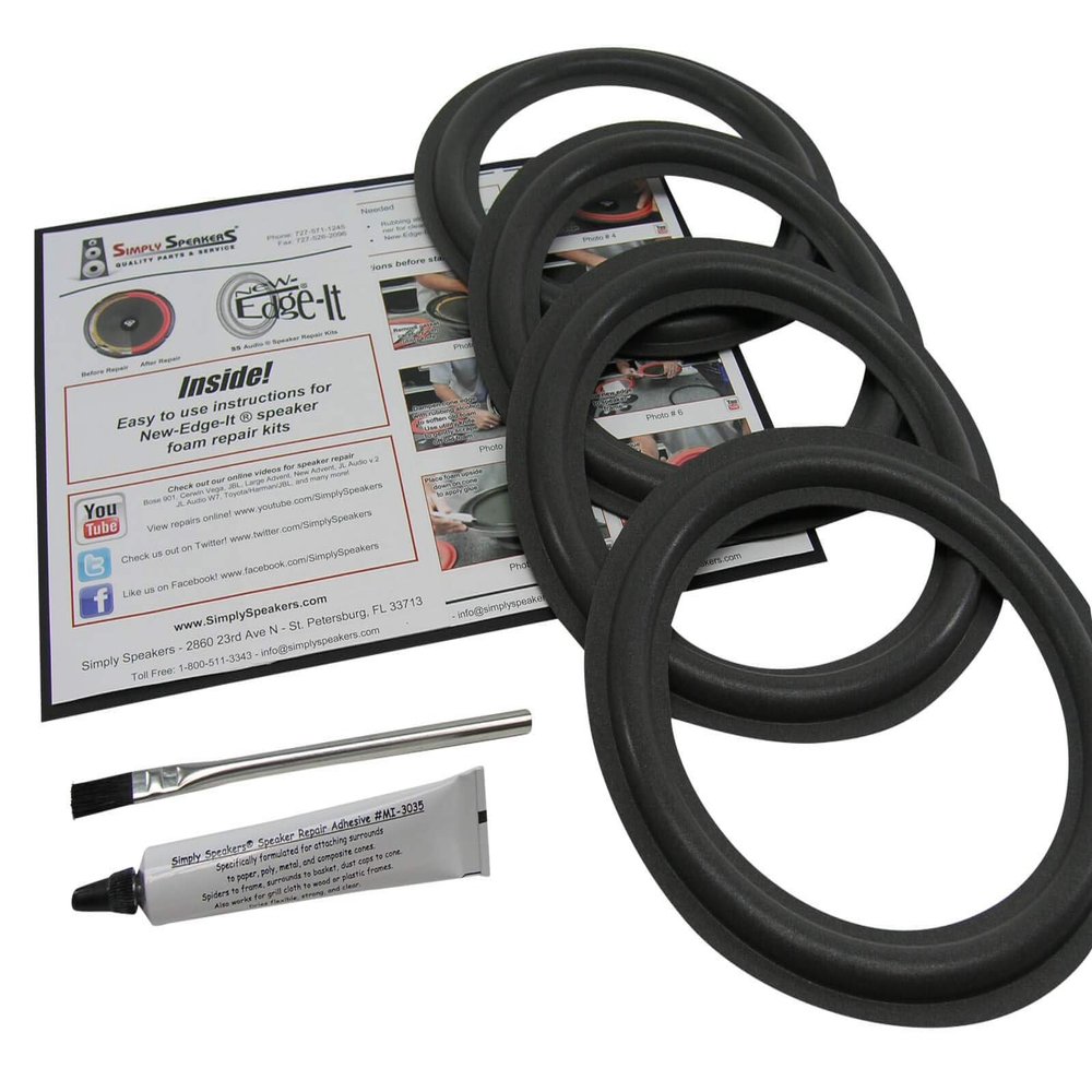 Bose 601, 601 Series II, 10.2, 8 Inch Foam Speaker Repair Kit FSK-8-4 (4 Pack)