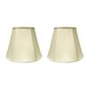 Royal Designs, Inc. BSET-707-16EG-2 Essentials Deep Empire Lamp Shade with Fancy Trim, 9 x 16 x 12.25, Eggshell, 2-Pack view 1