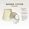 Royal Designs, Inc. BSET-707-16EG-2 Essentials Deep Empire Lamp Shade with Fancy Trim, 9 x 16 x 12.25, Eggshell, 2-Pack view 3