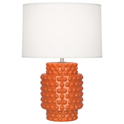 Robert Abbey Lighting Dolly 1-Light Accent Lamp 7.75 Inches Wide and 21.375 Inches Tall-Pumpkin Finish