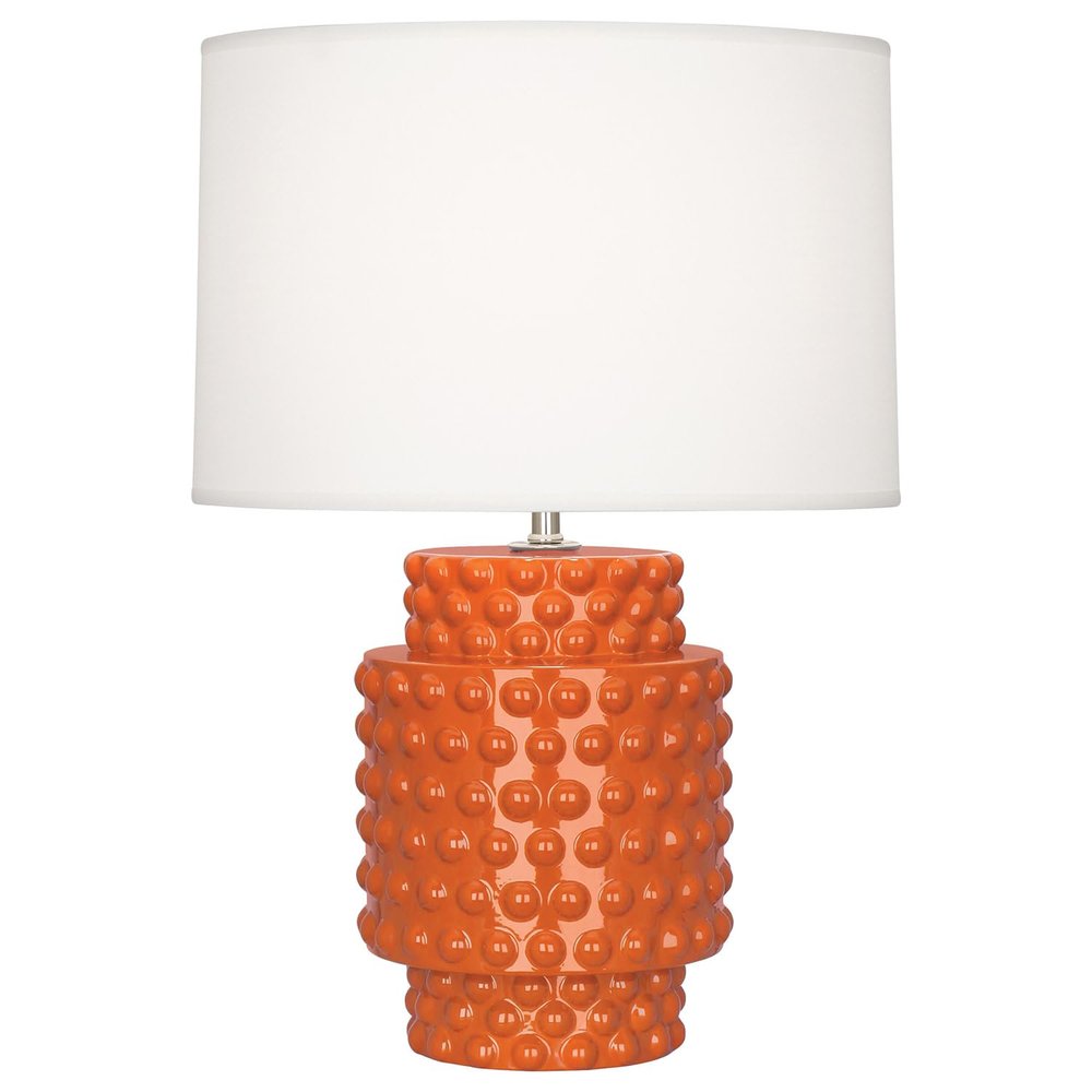 Robert Abbey Lighting Dolly 1-Light Accent Lamp 7.75 Inches Wide and 21.375 Inches Tall-Pumpkin Finish