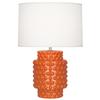 Robert Abbey Lighting Dolly 1-Light Accent Lamp 7.75 Inches Wide and 21.375 Inches Tall-Pumpkin Finish view 1