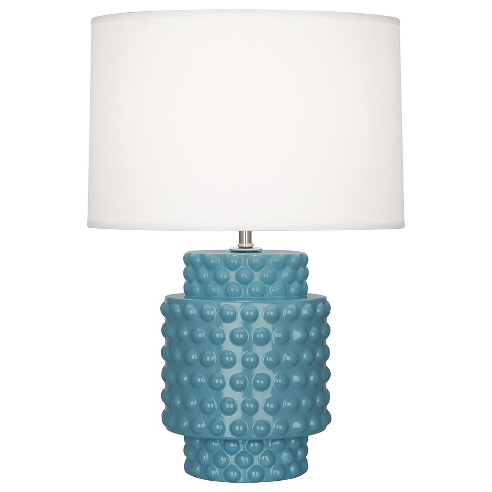 Robert Abbey Lighting Dolly 1-Light Accent Lamp 7.75 Inches Wide and 21.375 Inches Tall-Steel Blue Finish