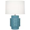 Robert Abbey Lighting Dolly 1-Light Accent Lamp 7.75 Inches Wide and 21.375 Inches Tall-Steel Blue Finish view 1