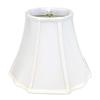 Royal Designs, Inc. BSO-701-12WH Flare Bottom Outside Corner Scalloped Basic Lamp Shade, 6.5 x 12 x 9.25, White view 1