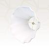 Royal Designs, Inc. BSO-701-12WH Flare Bottom Outside Corner Scalloped Basic Lamp Shade, 6.5 x 12 x 9.25, White view 4