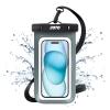 JOTO Up to 7" Universal Waterproof Phone Case for iPhone 17 Air 16 15 14 13 12 11 Plus Pro Max, IPX8 Cellphone Dry Bag XR X SE, Galaxy S23 S22 S21 S20+ S20 S10 Plus Note, Pixel -Grey view 1