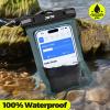 JOTO Up to 7" Universal Waterproof Phone Case for iPhone 17 Air 16 15 14 13 12 11 Plus Pro Max, IPX8 Cellphone Dry Bag XR X SE, Galaxy S23 S22 S21 S20+ S20 S10 Plus Note, Pixel -Grey view 2