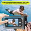 JOTO Up to 7" Universal Waterproof Phone Case for iPhone 17 Air 16 15 14 13 12 11 Plus Pro Max, IPX8 Cellphone Dry Bag XR X SE, Galaxy S23 S22 S21 S20+ S20 S10 Plus Note, Pixel -Grey view 3