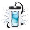 JOTO Up to 7" Universal Waterproof Phone Case for iPhone 17 Air 16 15 14 13 12 11 Plus Pro Max, IPX8 Cellphone Dry Bag XR X SE, Galaxy S23 S22 S21 S20+ S20 S10 Plus Note, Pixel -Clear view 1